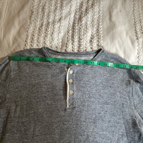 Men’s Cotton Thermal Henley long sleeve tshirt - Picture 5 of 8
